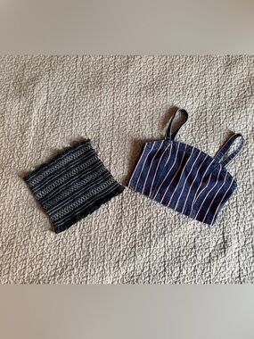 American Eagle Outfitters Tube Top & Dynamite Denim crop top